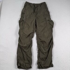 Aritzia‎ TNA Surplus Division Cargo Pant Green Sz M High Rise Utility Drawstring